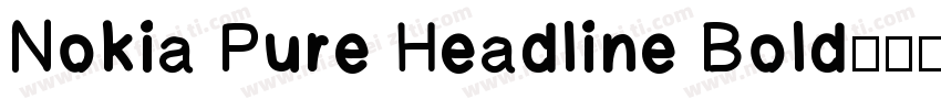 Nokia Pure Headline Bold字体转换